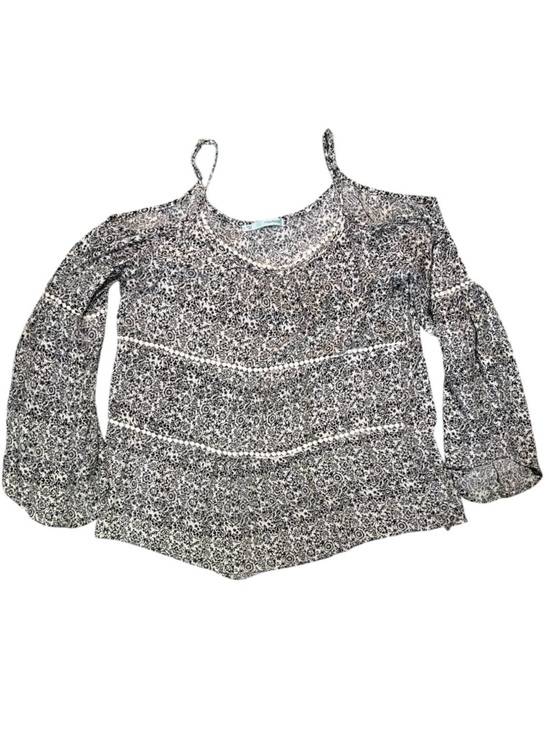 Maurices Tops - Maurices Cold Shoulder Floral Peasant Blouse Size Large Boho Adjustable Straps
